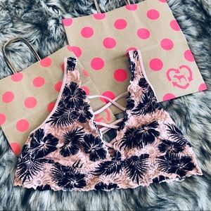 PINK hawaiian Floral Bralette Limited Edition
